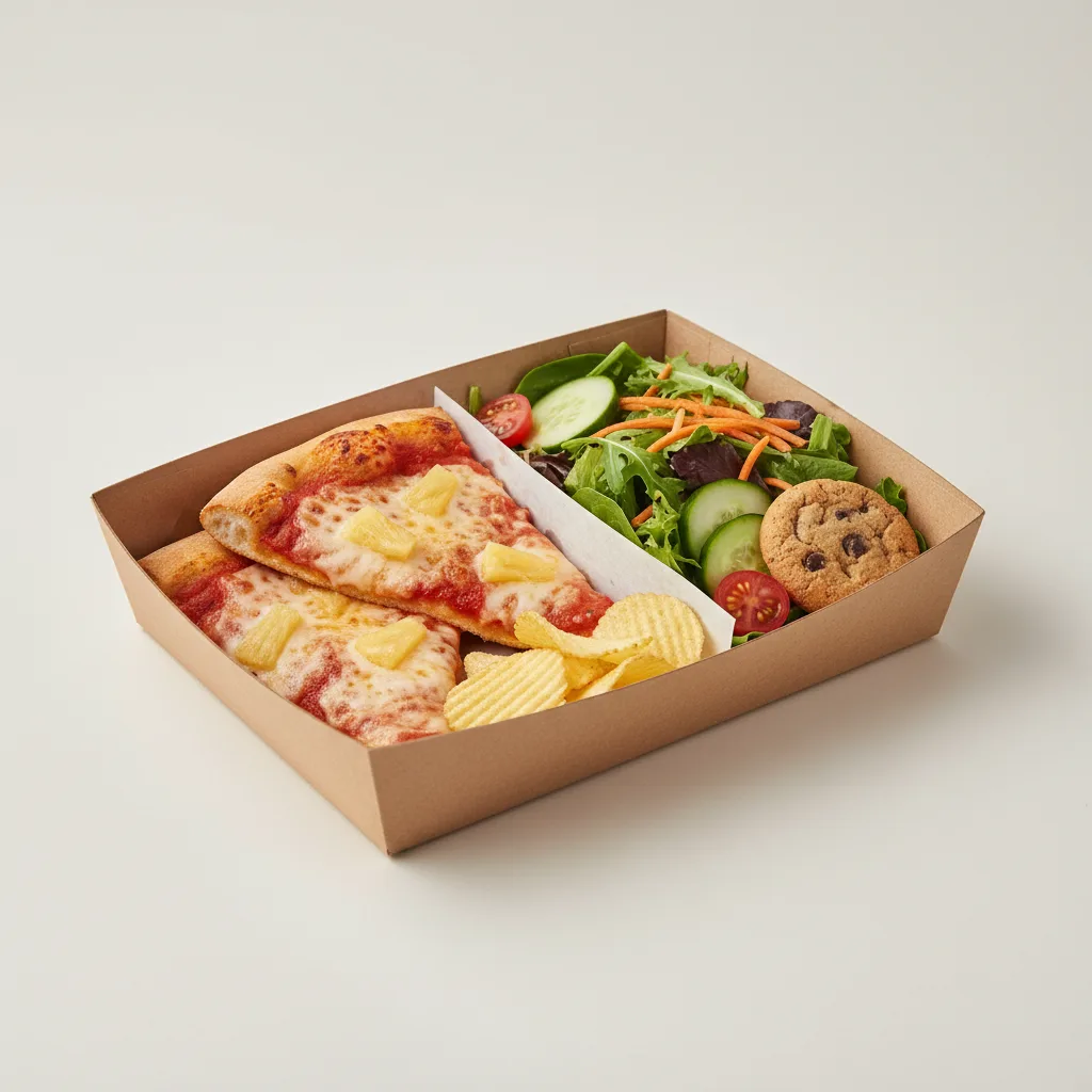 Pineapple Pizza Boxed Lunch - Garden Salad Pineapple Pizza Boxed Lunch - Garden Salad