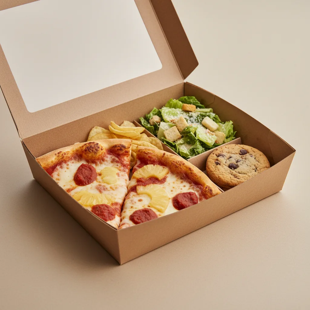 Pineapple Pizza Boxed Lunch - Caesar Salad Pineapple Pizza Boxed Lunch - Caesar Salad