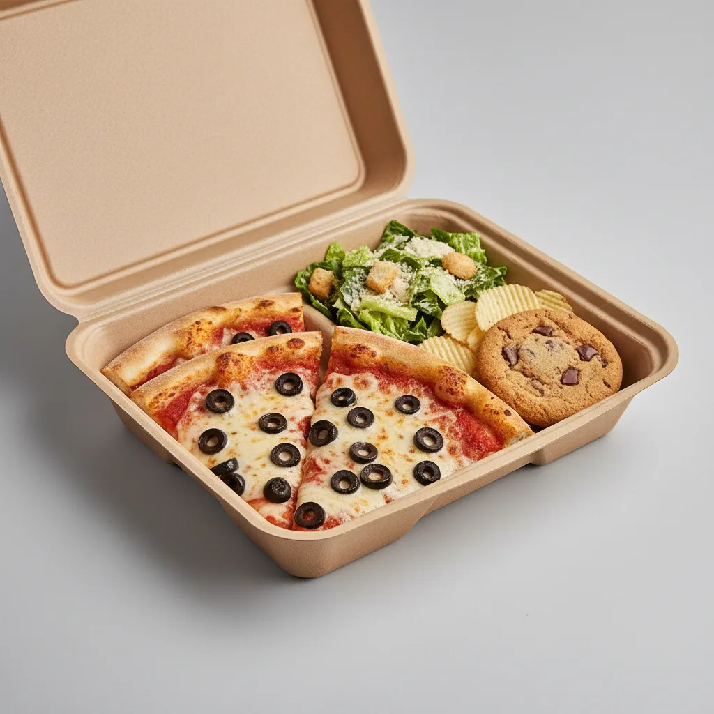Black Olives Pizza Boxed Lunch - Caesar Salad Black Olives Pizza Boxed Lunch - Caesar Salad