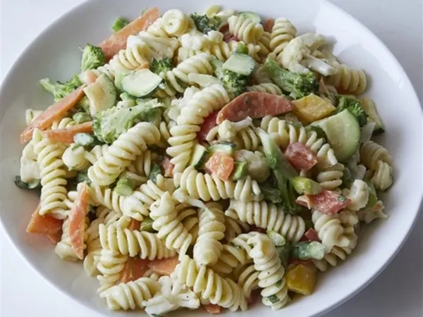 Fusilli with Steamed Vegetable