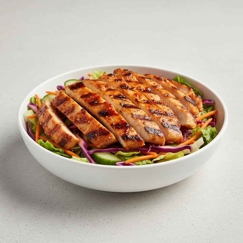 Firecracker Bowl — Chopped Salad with Fire Braised Grilled Chicken Firecracker Bowl — Chopped Salad with Fire Braised Grilled Chicken