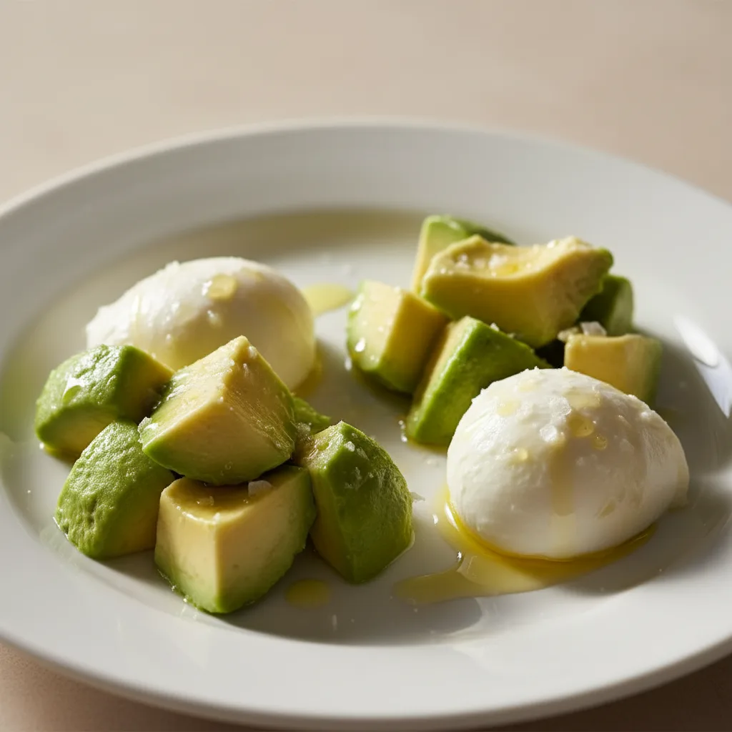 Deconstructed Avocado and Mozzarella Salad Deconstructed Avocado and Mozzarella Salad