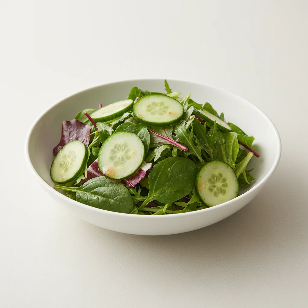Cucumber and Mixed Greens with Shio Dare Cucumber and Mixed Greens with Shio Dare