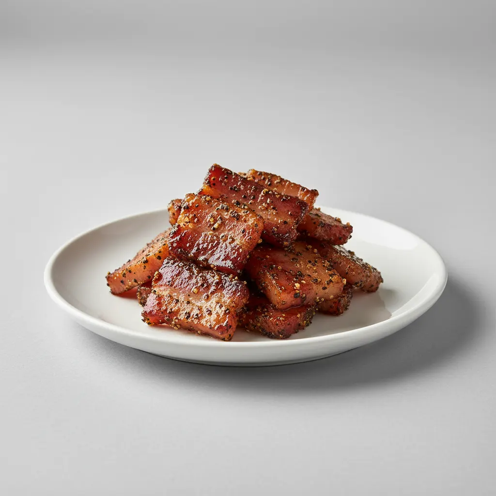 Peppered Bacon Confit