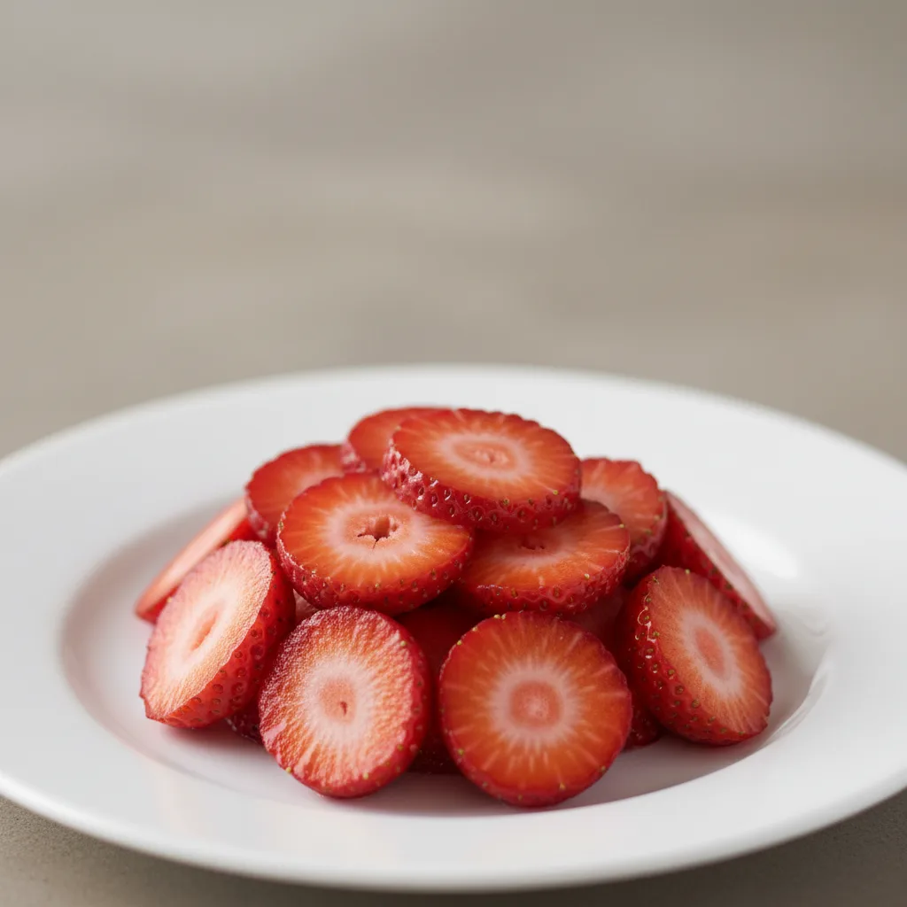 Sliced Strawberries