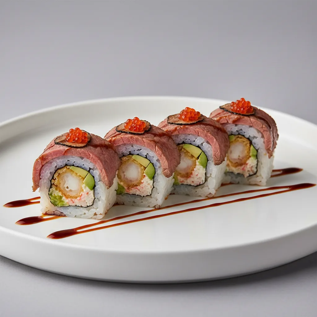 Tempura Shrimp Wagyu Roll Tempura Shrimp Wagyu Roll