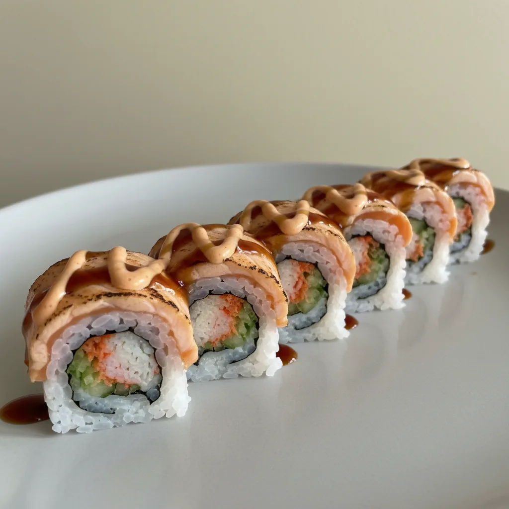 Aburi Fire Salmon Roll Aburi Fire Salmon Roll