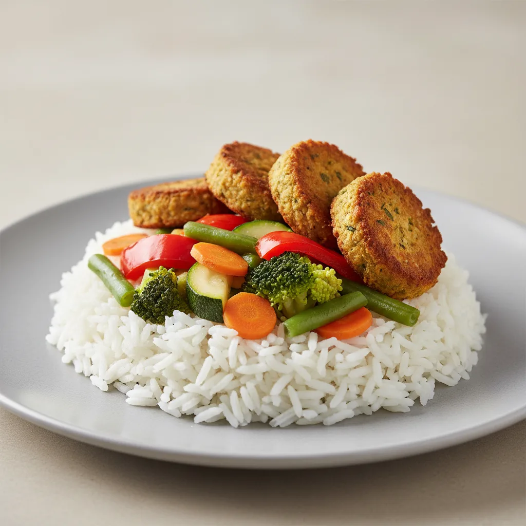 Vegan Vegetable and Rice Falafel Vegan Vegetable and Rice Falafel