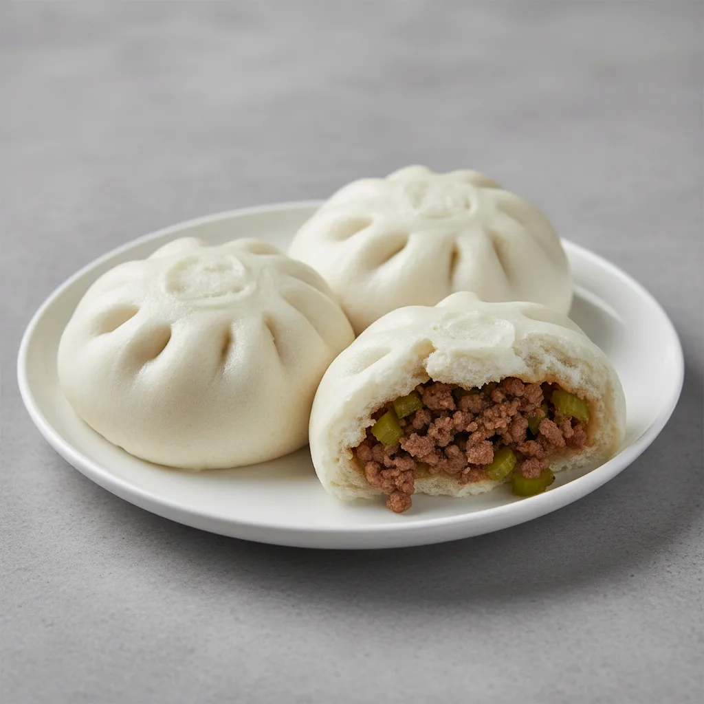 Celery and Pork Buns Celery and Pork Buns