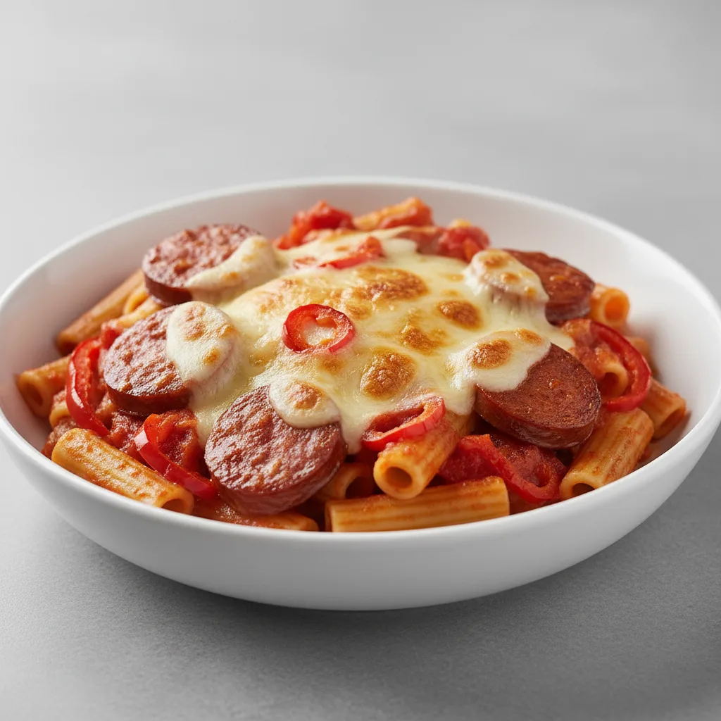 Hot Italian Sausage Marinara Pasta Bowl