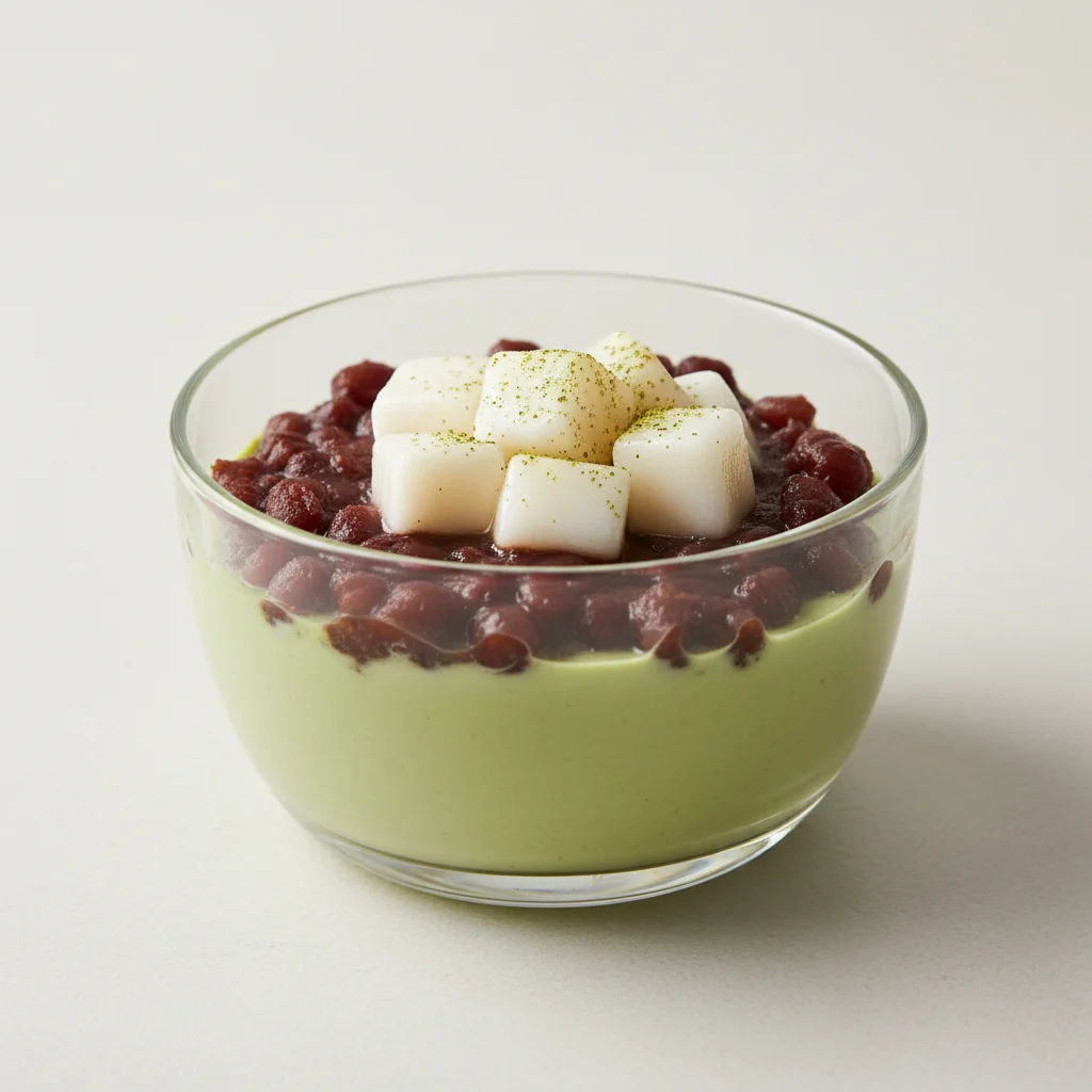 Matcha Red Bean Mochi Matcha Red Bean Mochi