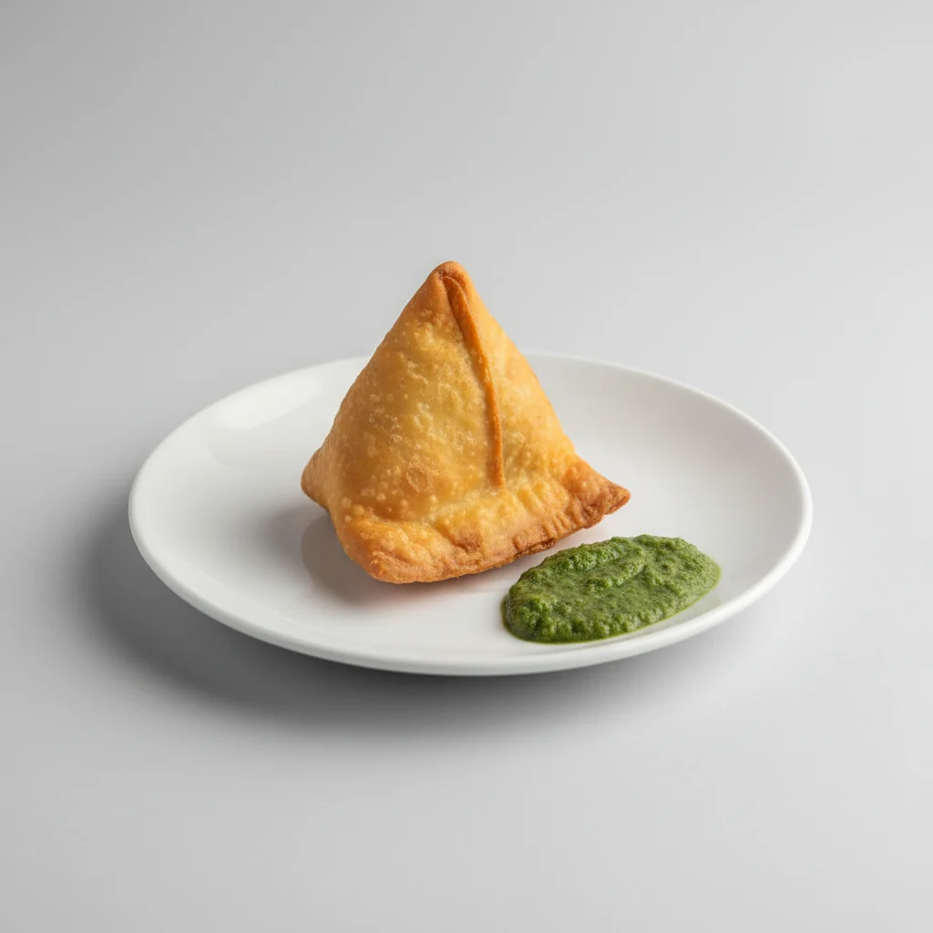 Vegetable Samosa With Chutney (1 Piece) Vegetable Samosa With Chutney (1 Piece)