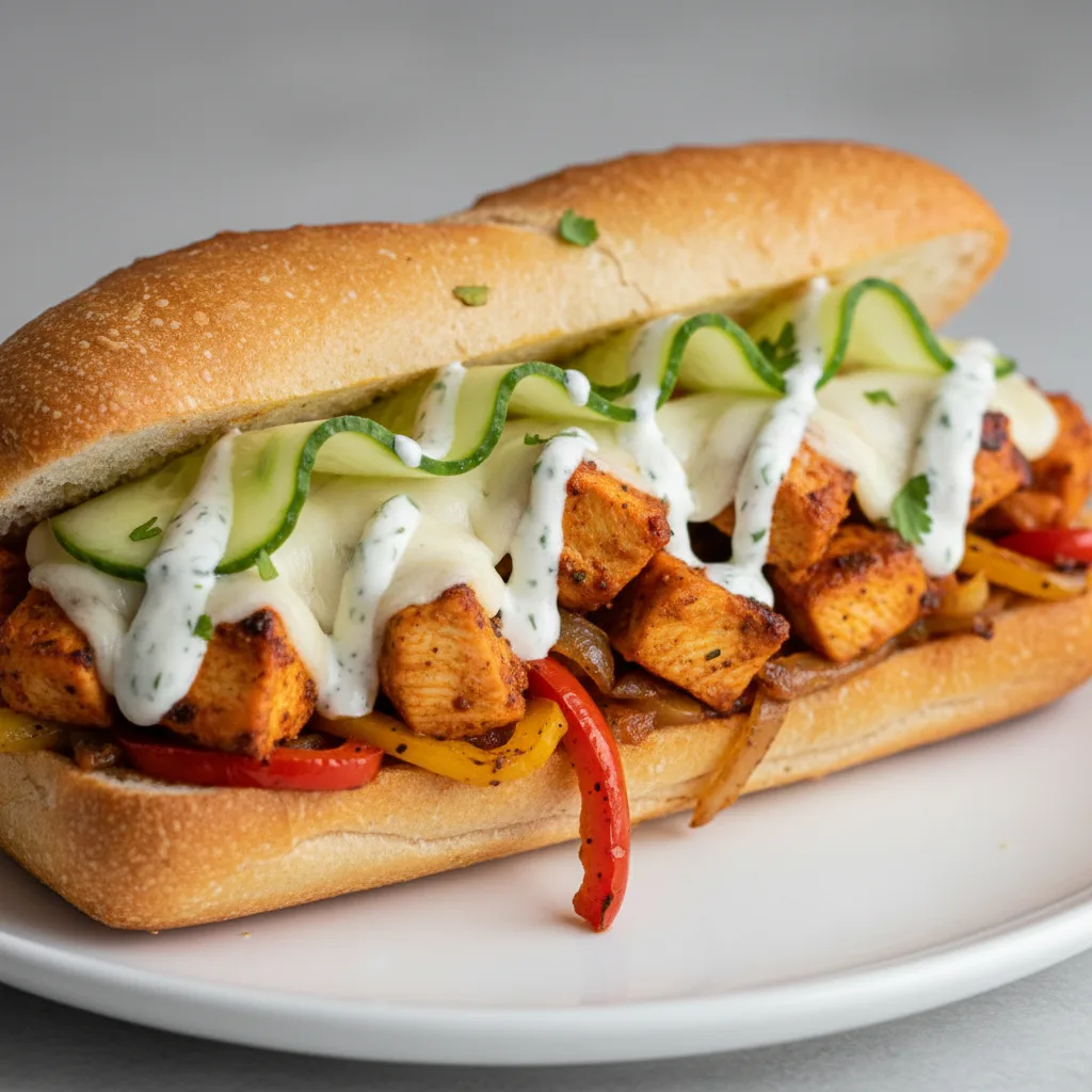 Chicken Tikka Masala Cheesesteak Chicken Tikka Masala Cheesesteak