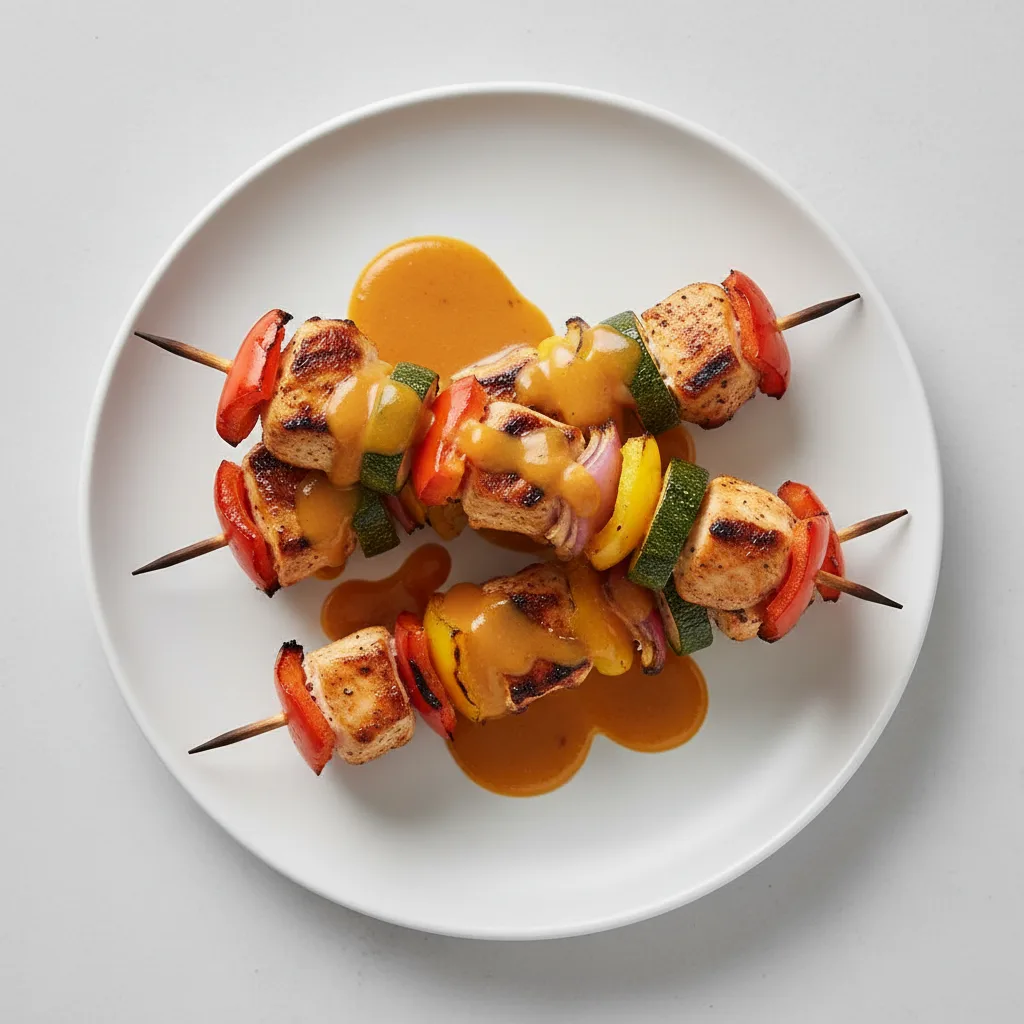 Grilled Chicken and Vegetables Skewers Grilled Chicken and Vegetables Skewers
