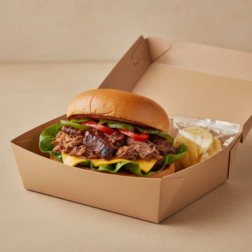 BBQ Beef Sandwich Boxed Lunch BBQ Beef Sandwich Boxed Lunch