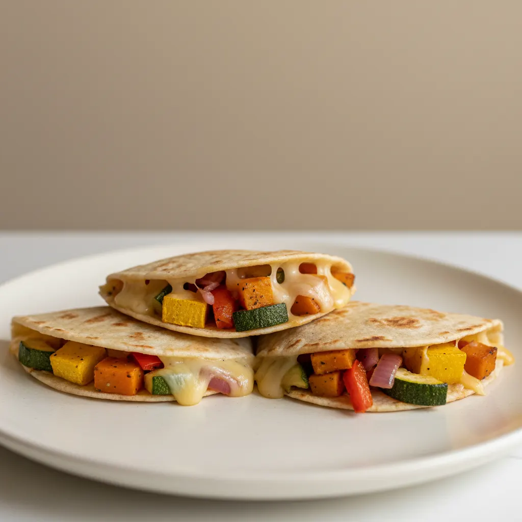 Roasted Vegetables Mini Quesadilla Roasted Vegetables Mini Quesadilla