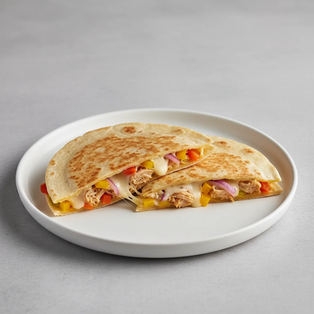 Slow-Cooked Chicken Mini Quesadilla Slow-Cooked Chicken Mini Quesadilla