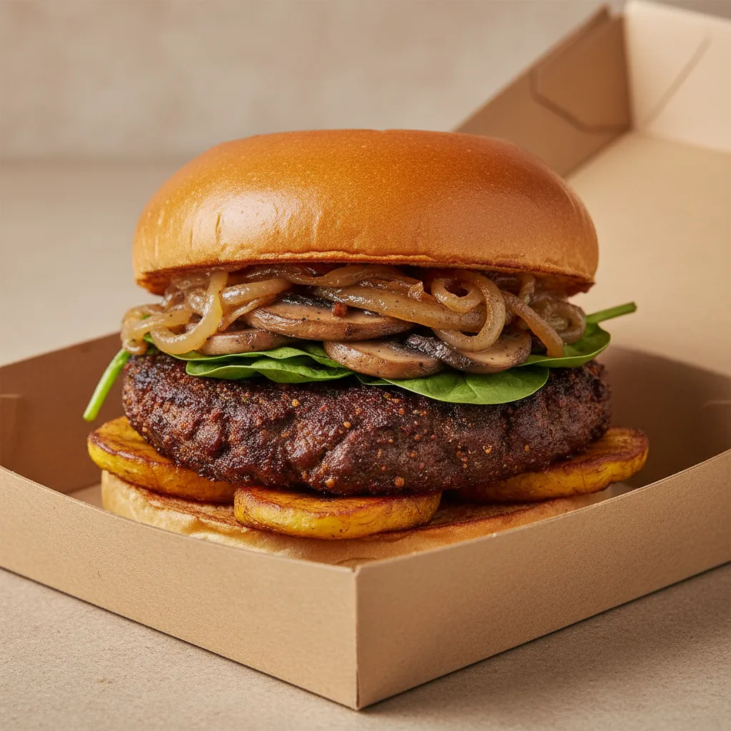 Suya Beef Burger Box Suya Beef Burger Box