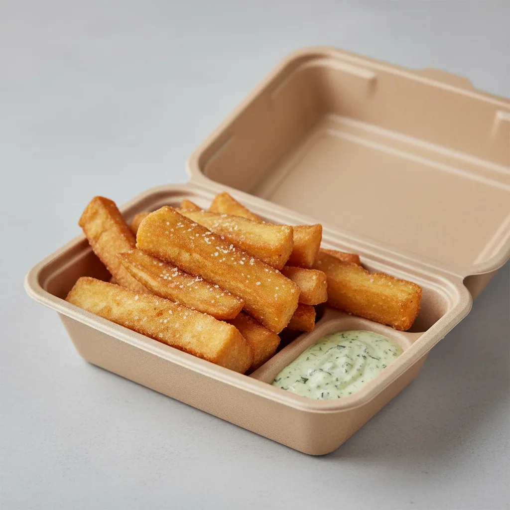 Yucca Fries and Cilantro Aioli Box Yucca Fries and Cilantro Aioli Box