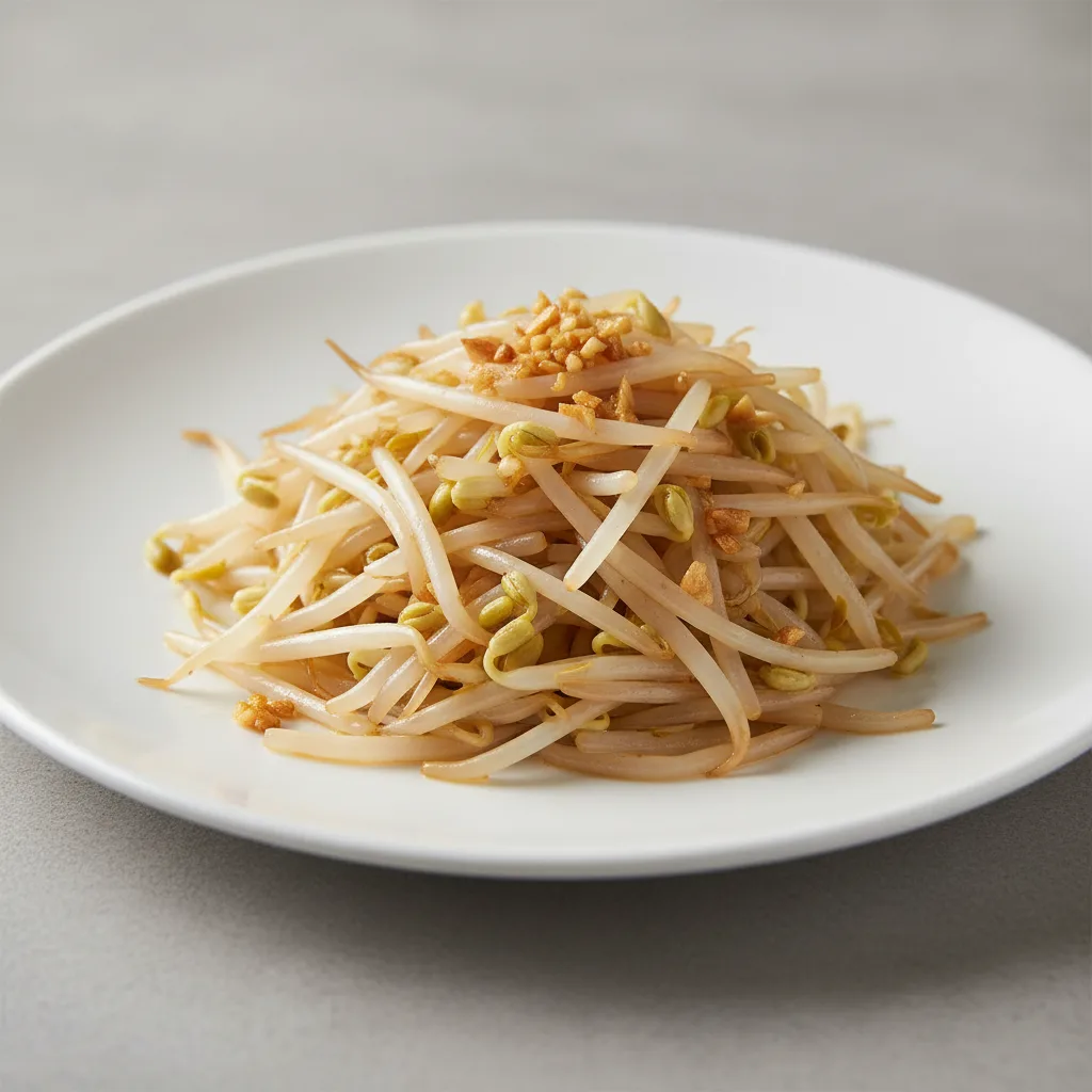 Stir-Fried Bean Sprouts with Garlic Stir-Fried Bean Sprouts with Garlic