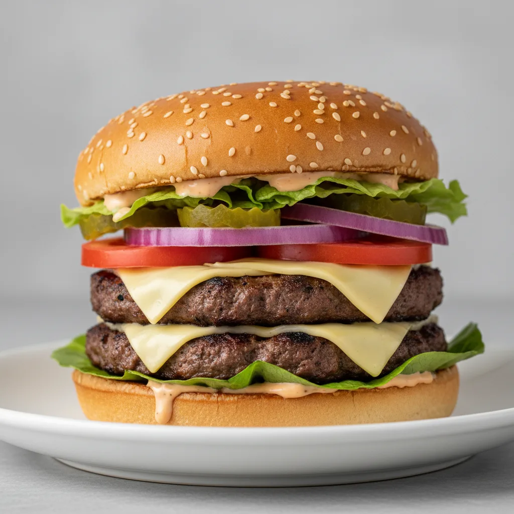 Double Cheese Burger Double Cheese Burger