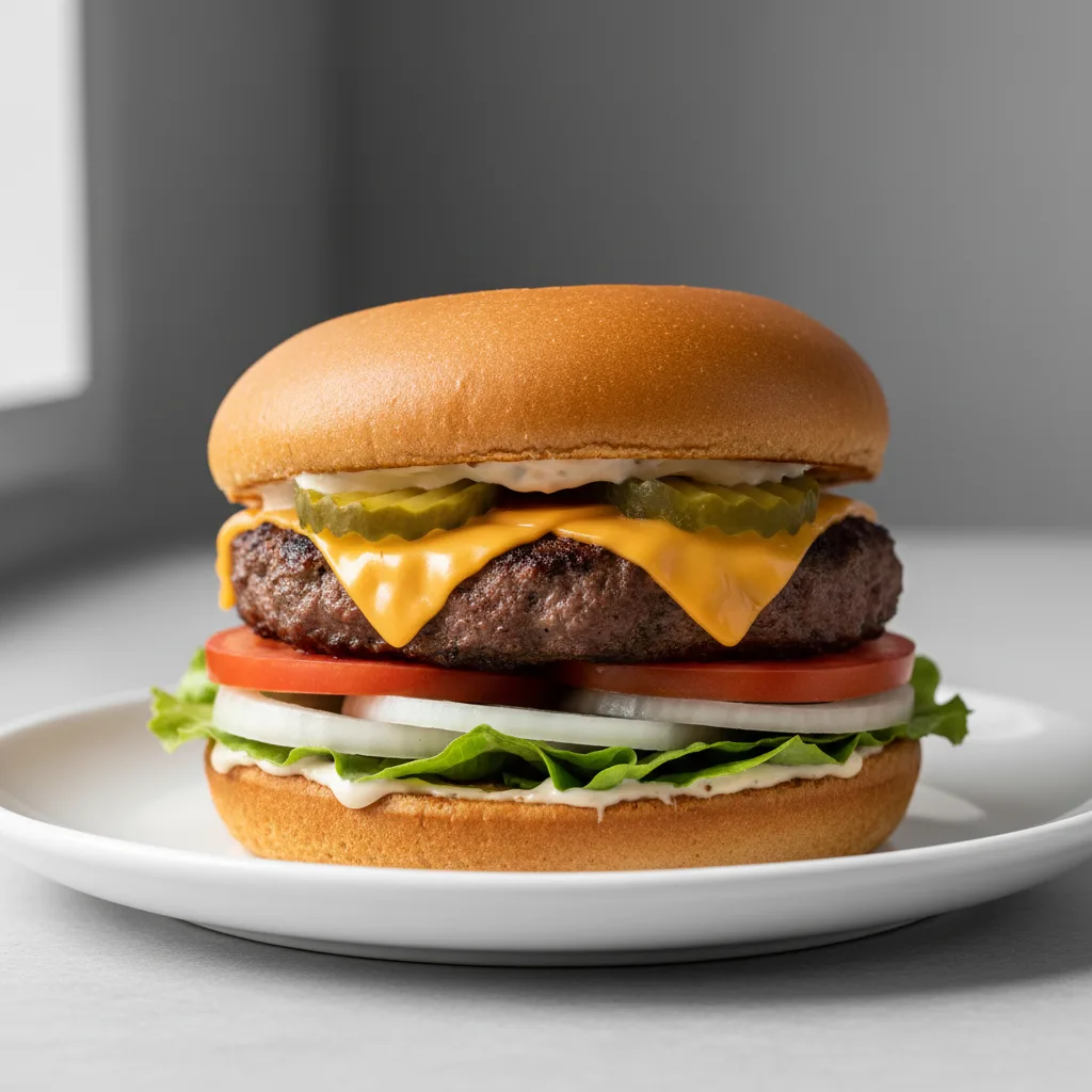 Gluten-Free Cheese Burger Gluten-Free Cheese Burger
