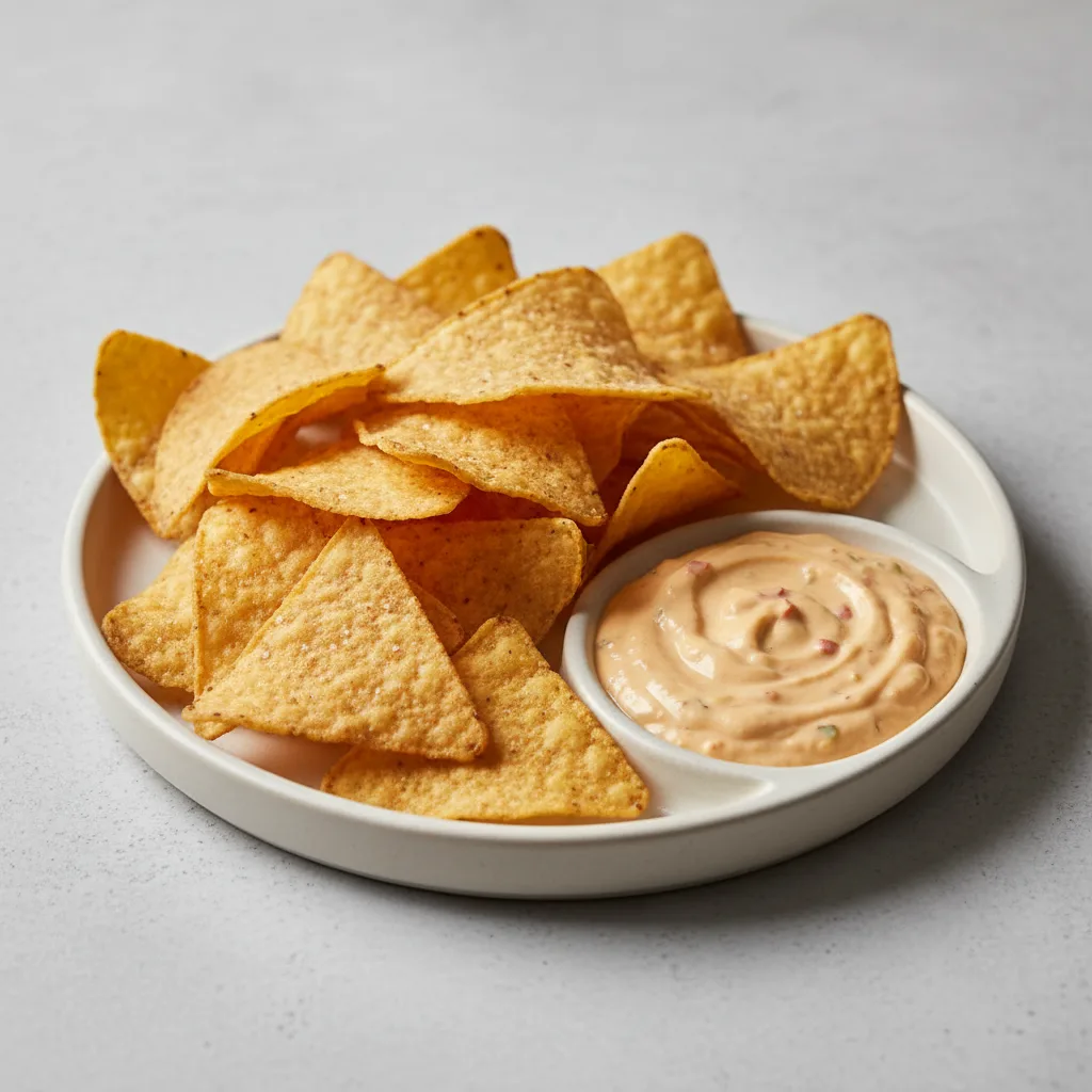 Chips and Vegan Queso Chips and Vegan Queso