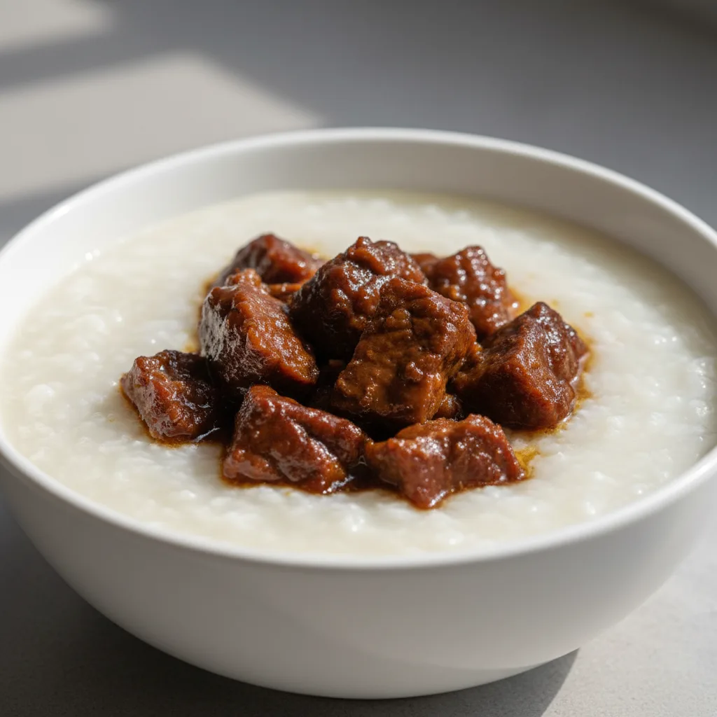 Congee Five Spice Braised Beef Congee Five Spice Braised Beef