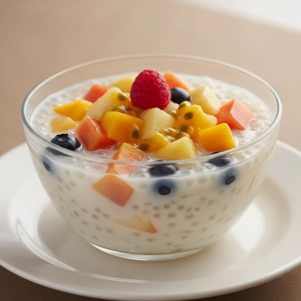 Tropical Fruit Sago Pudding Tropical Fruit Sago Pudding