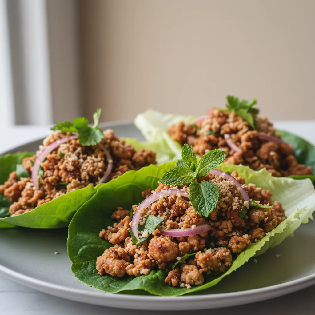 Larb Lettuce Wrap Larb Lettuce Wrap