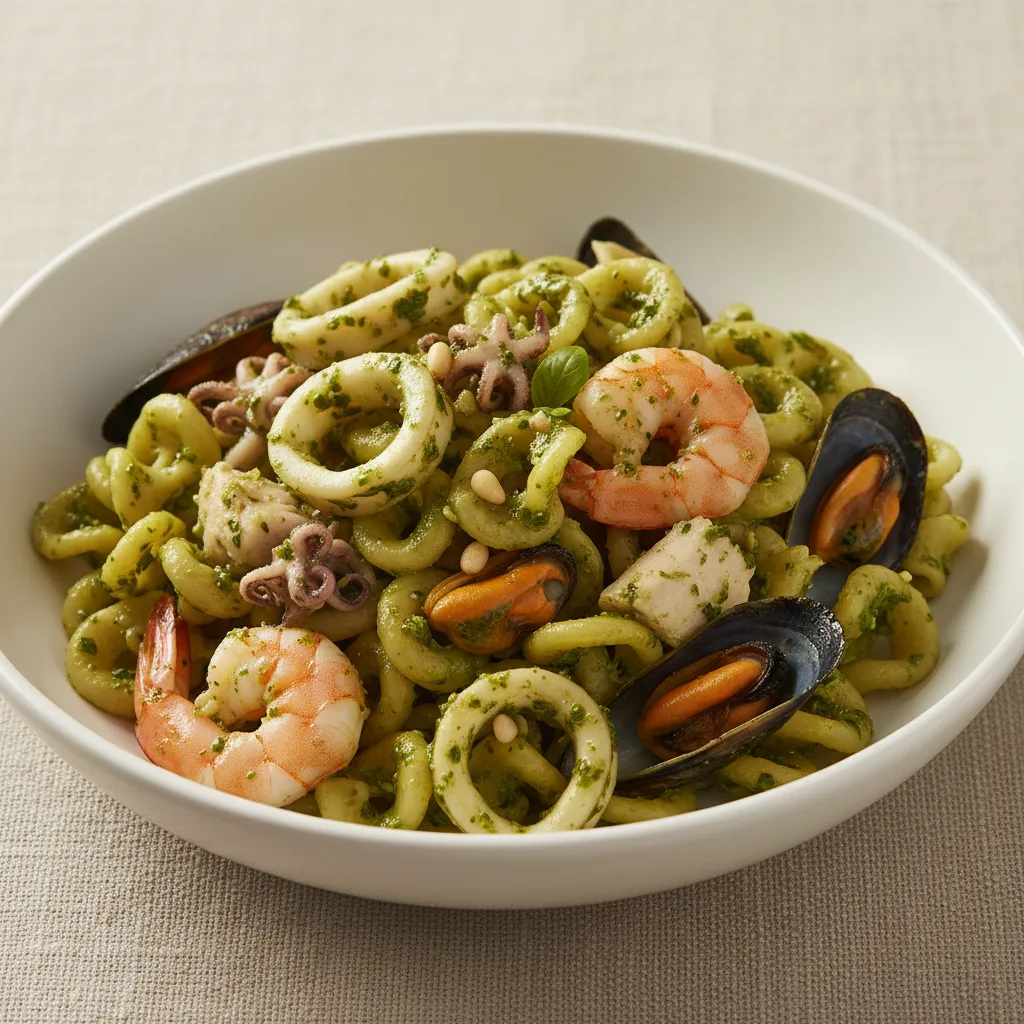 Seafood Pesto Pasta Seafood Pesto Pasta