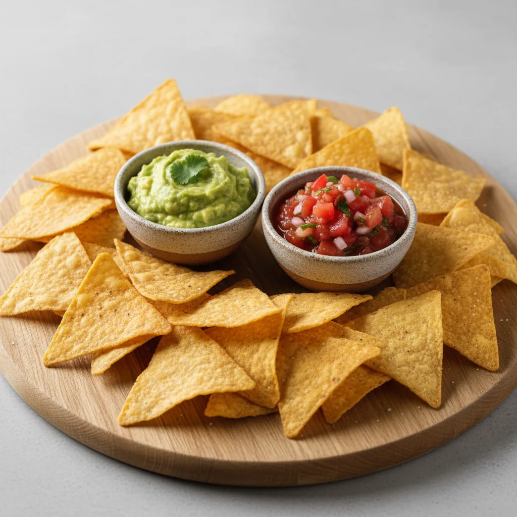 Chips, Salsa, and Guacamole Board