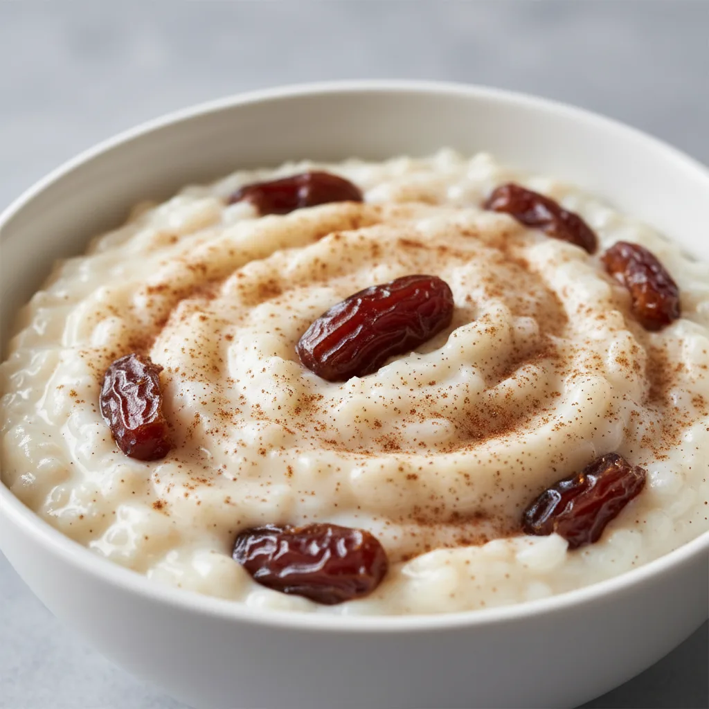 Rice Pudding with Cinnamon and Dates Rice Pudding with Cinnamon and Dates