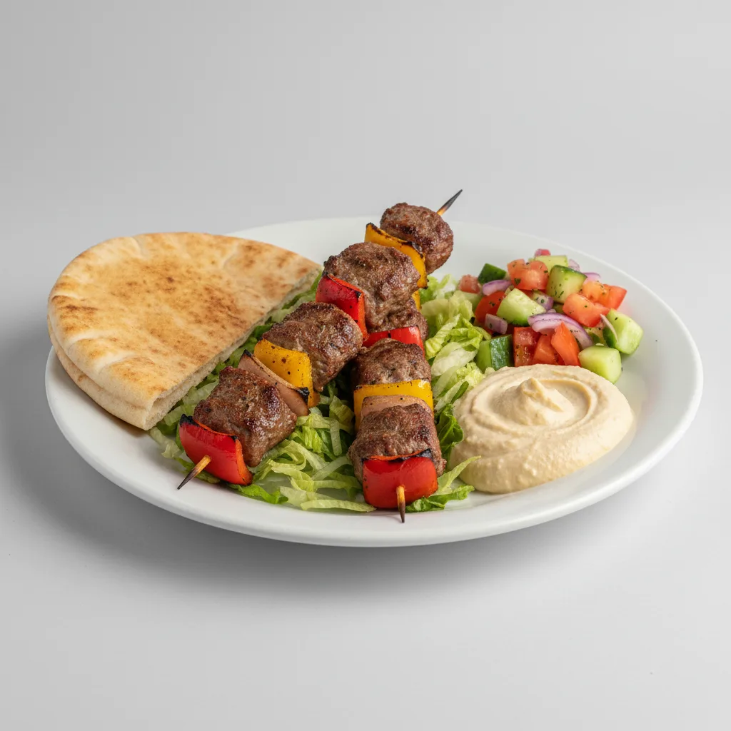 Lamb Shish Kebab Plate
