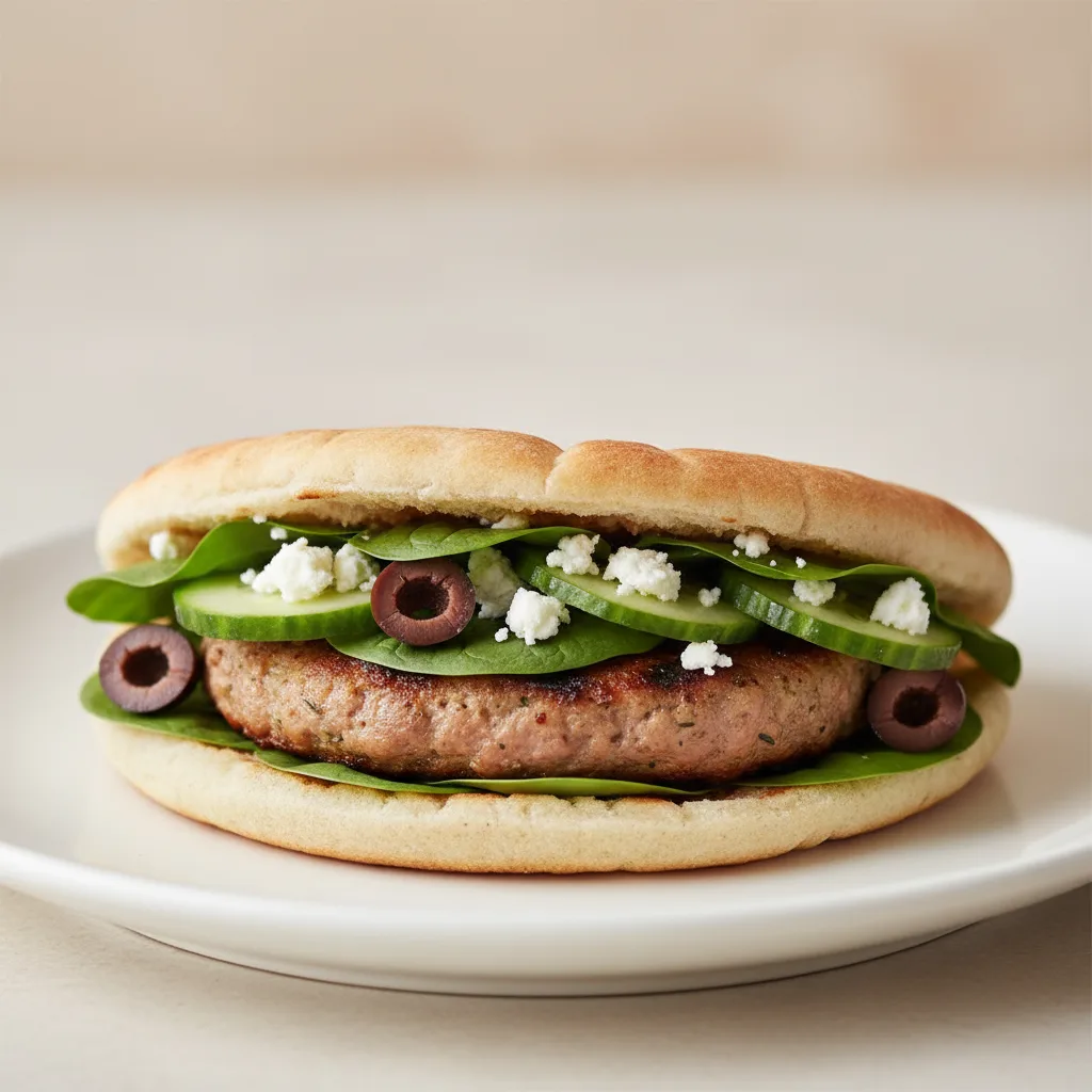 Mediterranean Turkey Burger Mediterranean Turkey Burger