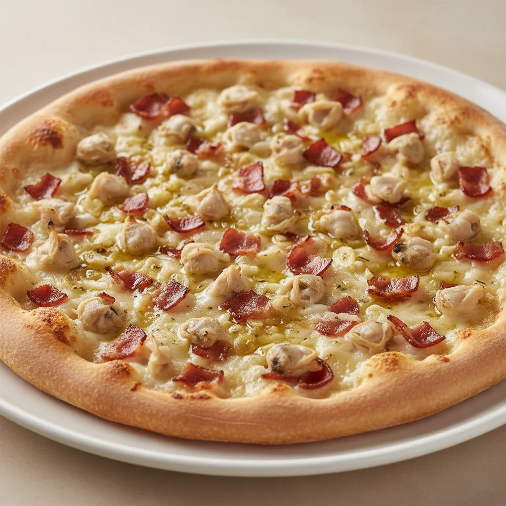 Gluten-Free New Haven White Clam Pizza Gluten-Free New Haven White Clam Pizza