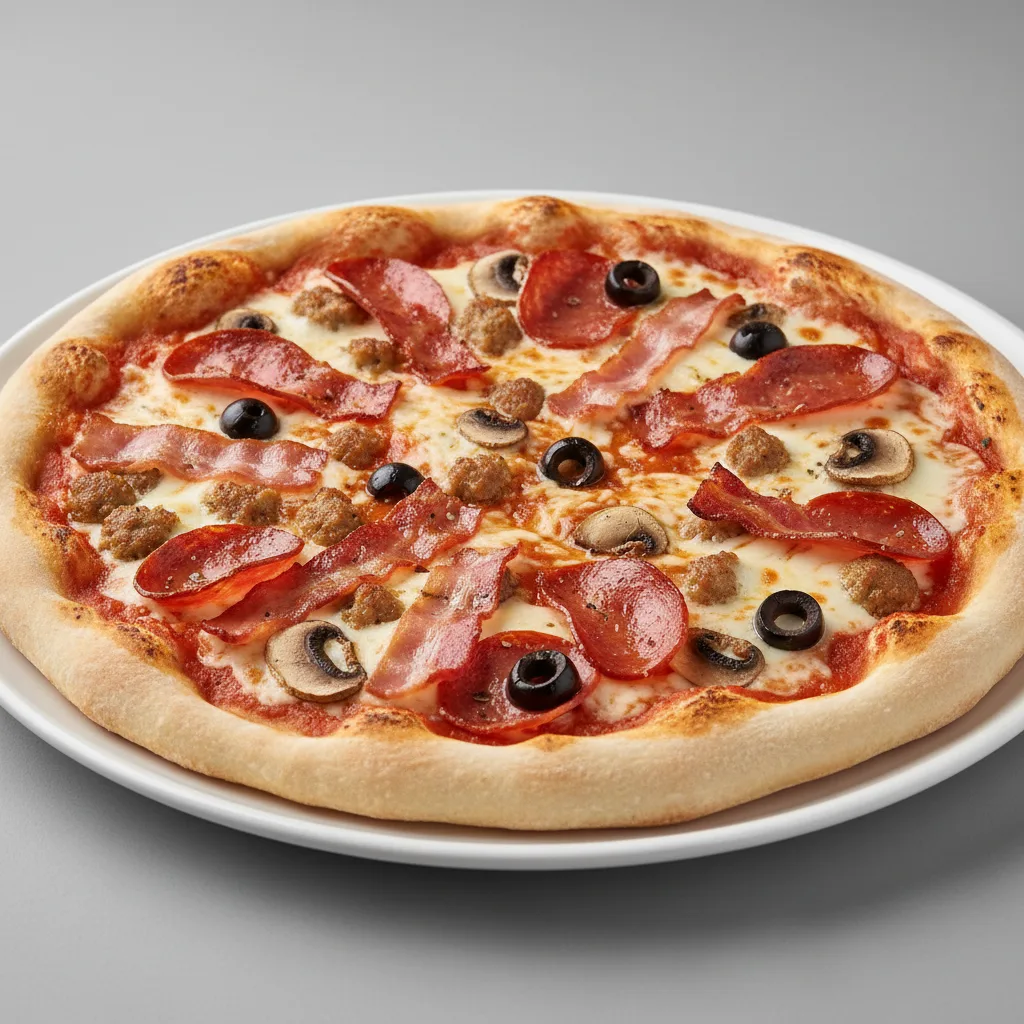 Half Baked Amici's Combo Pizza Half Baked Amici's Combo Pizza