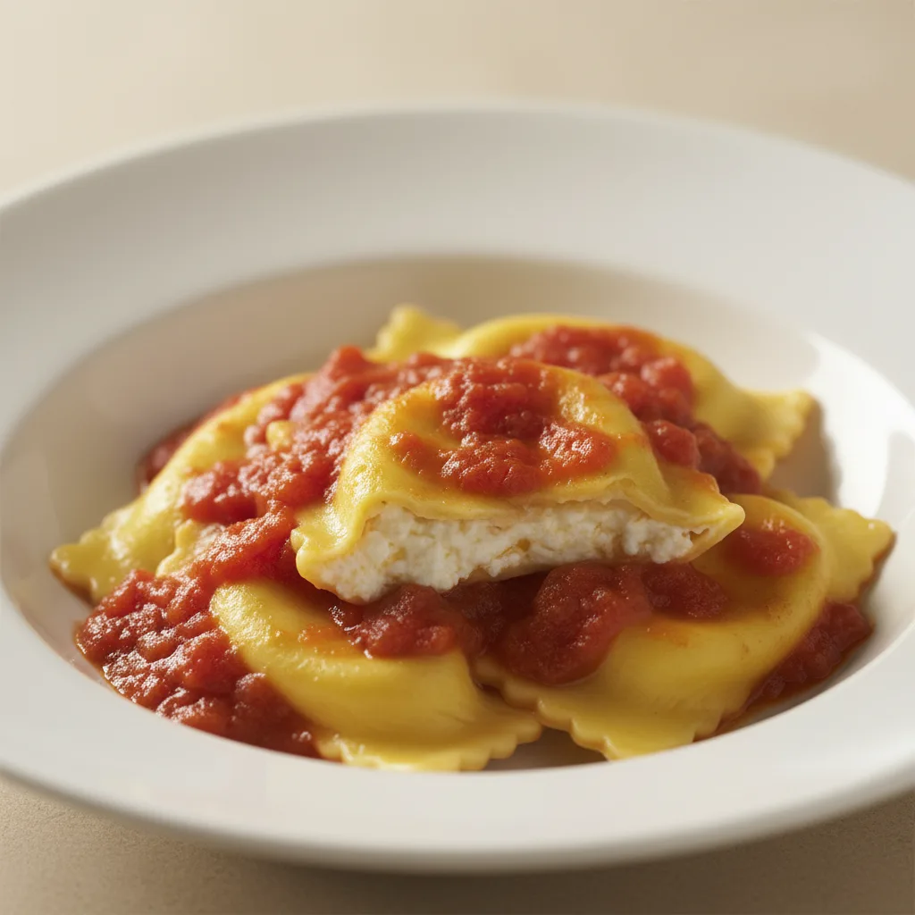 Cheese Ravioli with Marinara Cheese Ravioli with Marinara