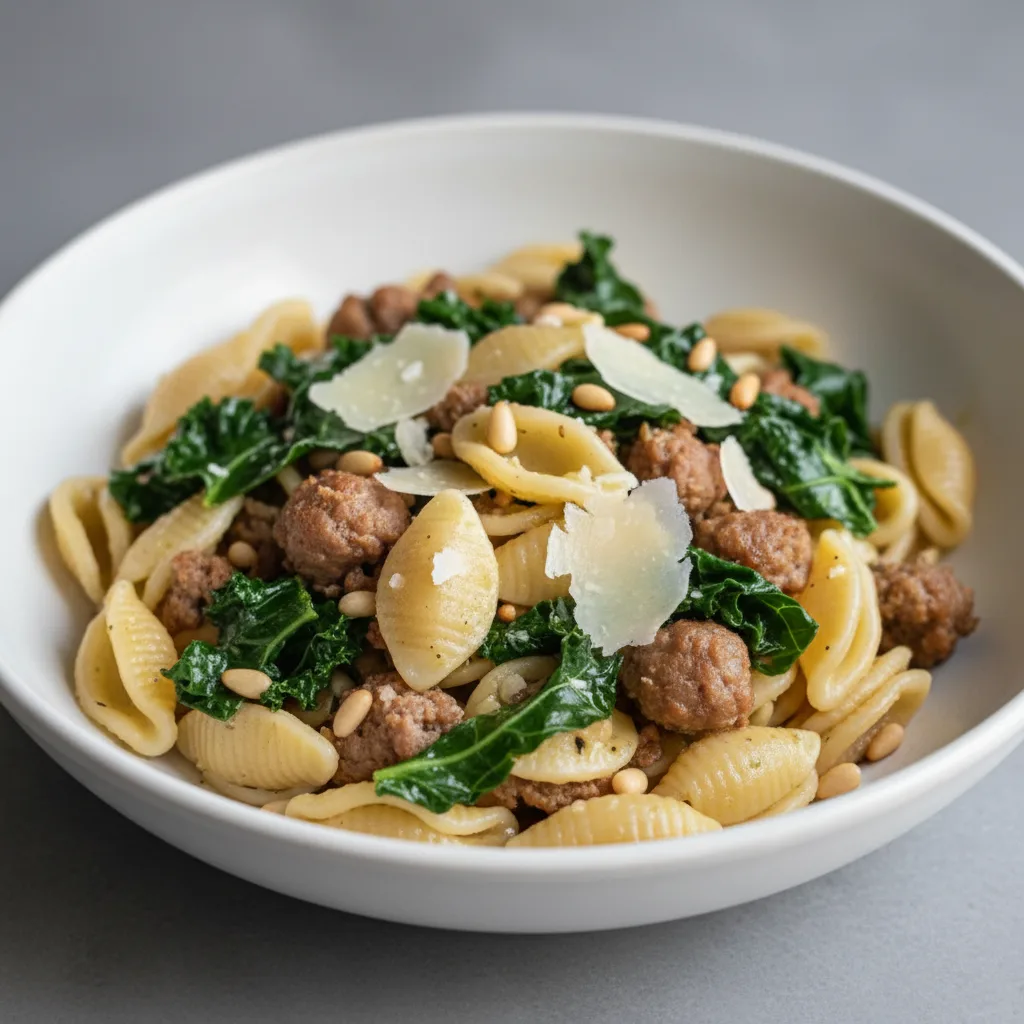 Kale and Sausage Orecchiette Kale and Sausage Orecchiette