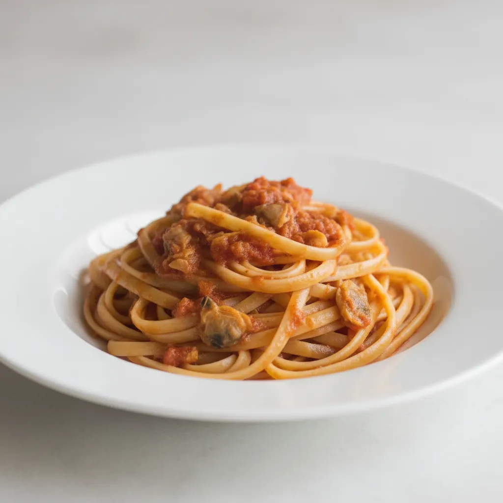 Linguine with Red Clam Sauce Linguine with Red Clam Sauce