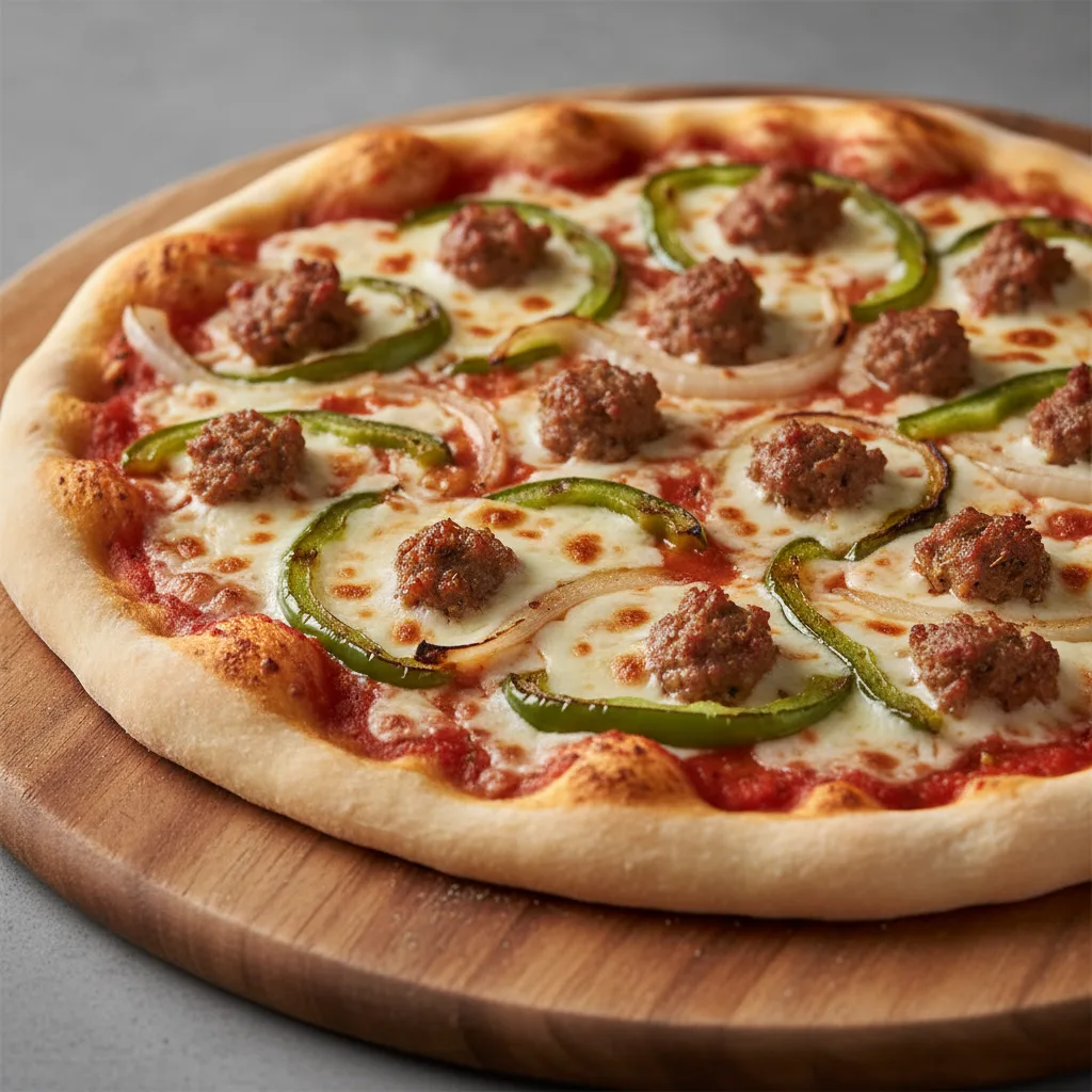 Hot Half Baked Philly Pizza Hot Half Baked Philly Pizza