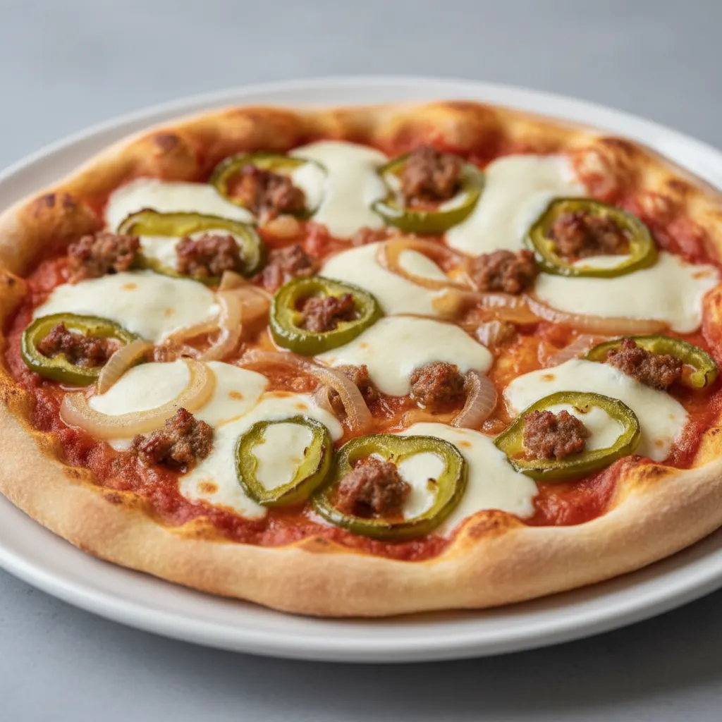 Mild Half Baked Philly Pizza Mild Half Baked Philly Pizza