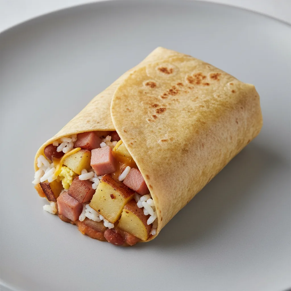 Ham Breakfast Burrito