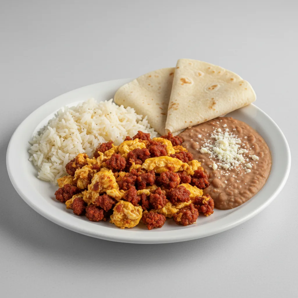 Chorizo and Egg Plate