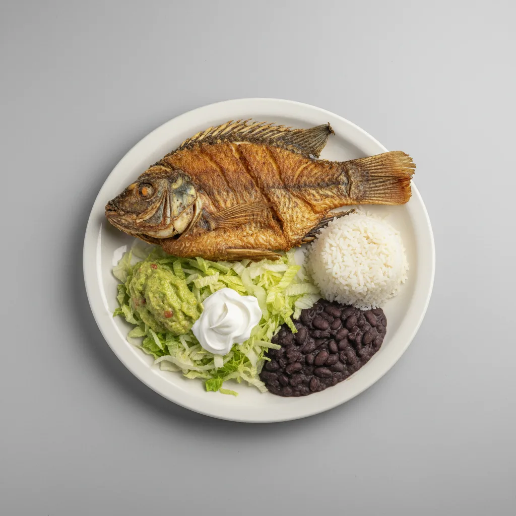 Mojarra Frita Plate