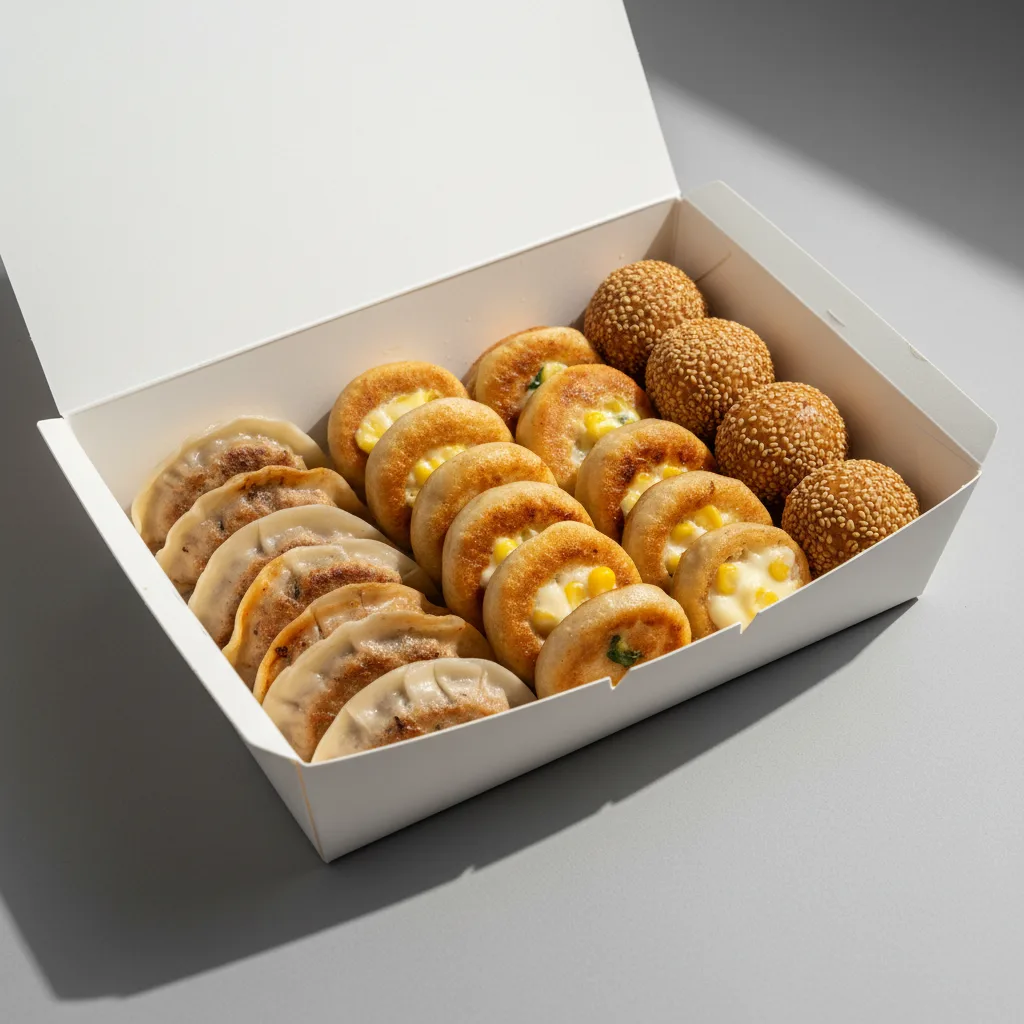 Korean Beef Dumplings and Mission Chicken Potsticker Box Korean Beef Dumplings and Mission Chicken Potsticker Box