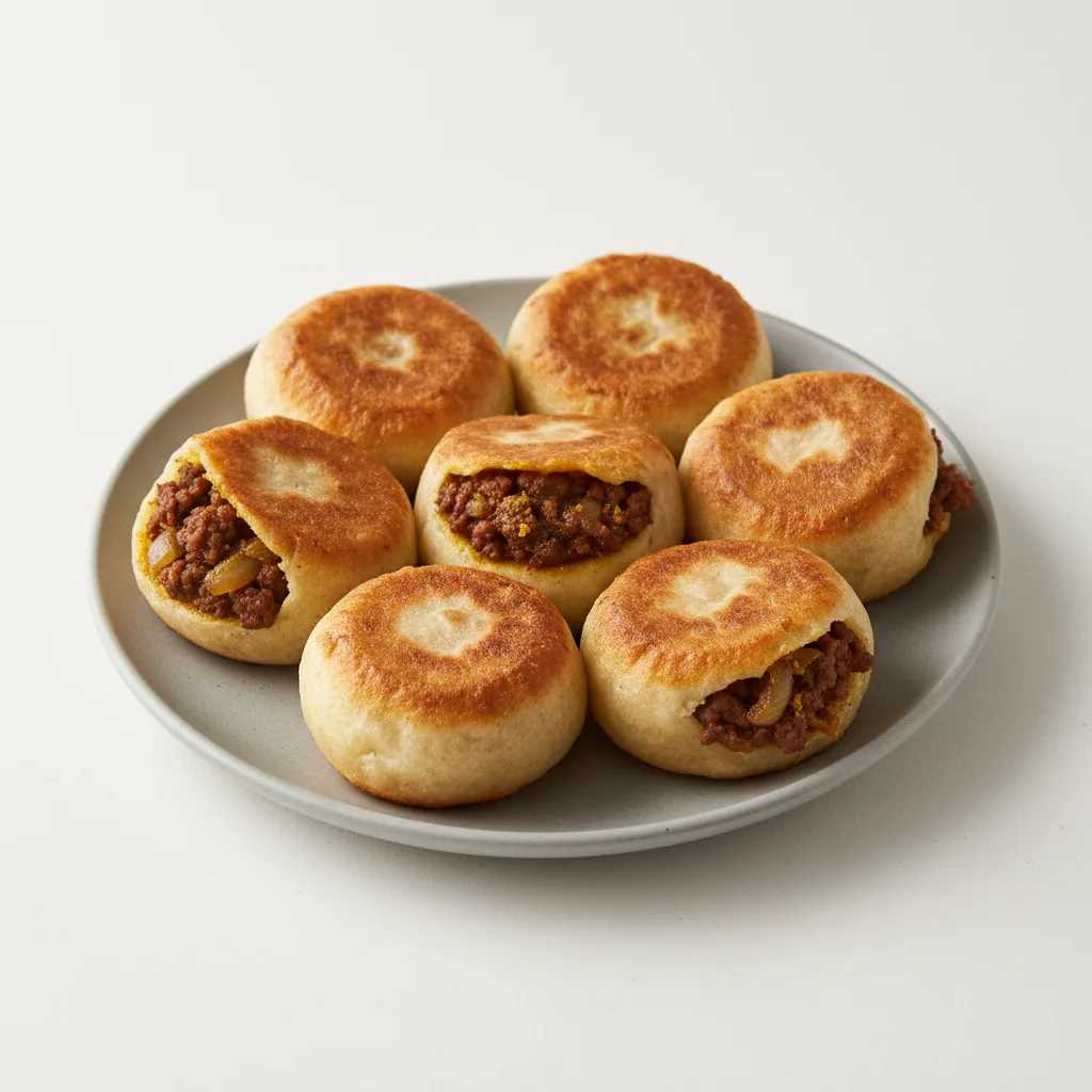 Mini Pan-fried Curry Beef Bun (6 Pieces) Mini Pan-fried Curry Beef Bun (6 Pieces)