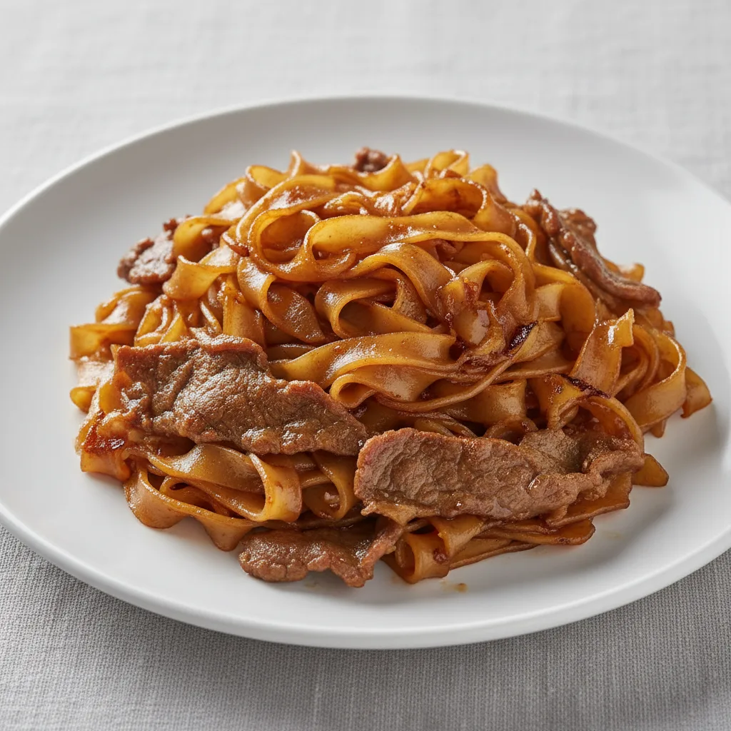 Flat Rice Noodles with Beef Flat Rice Noodles with Beef