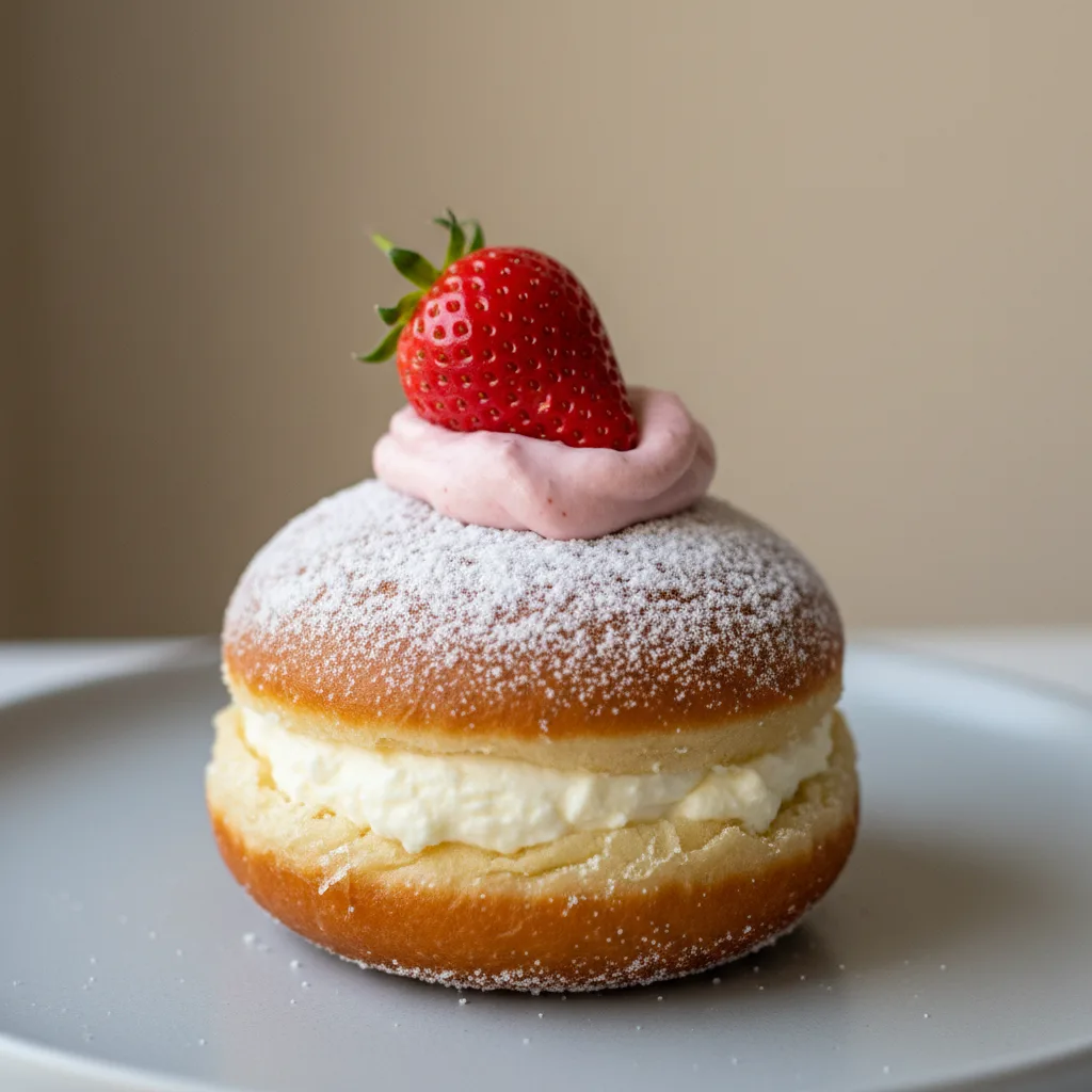 Strawberry Cheesecake Bombolone