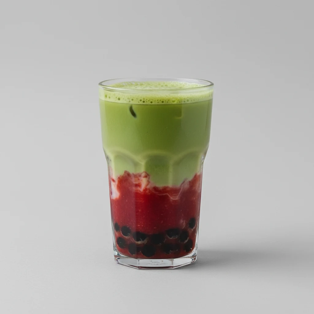 Matcha Strawberry Milk Tea Matcha Strawberry Milk Tea